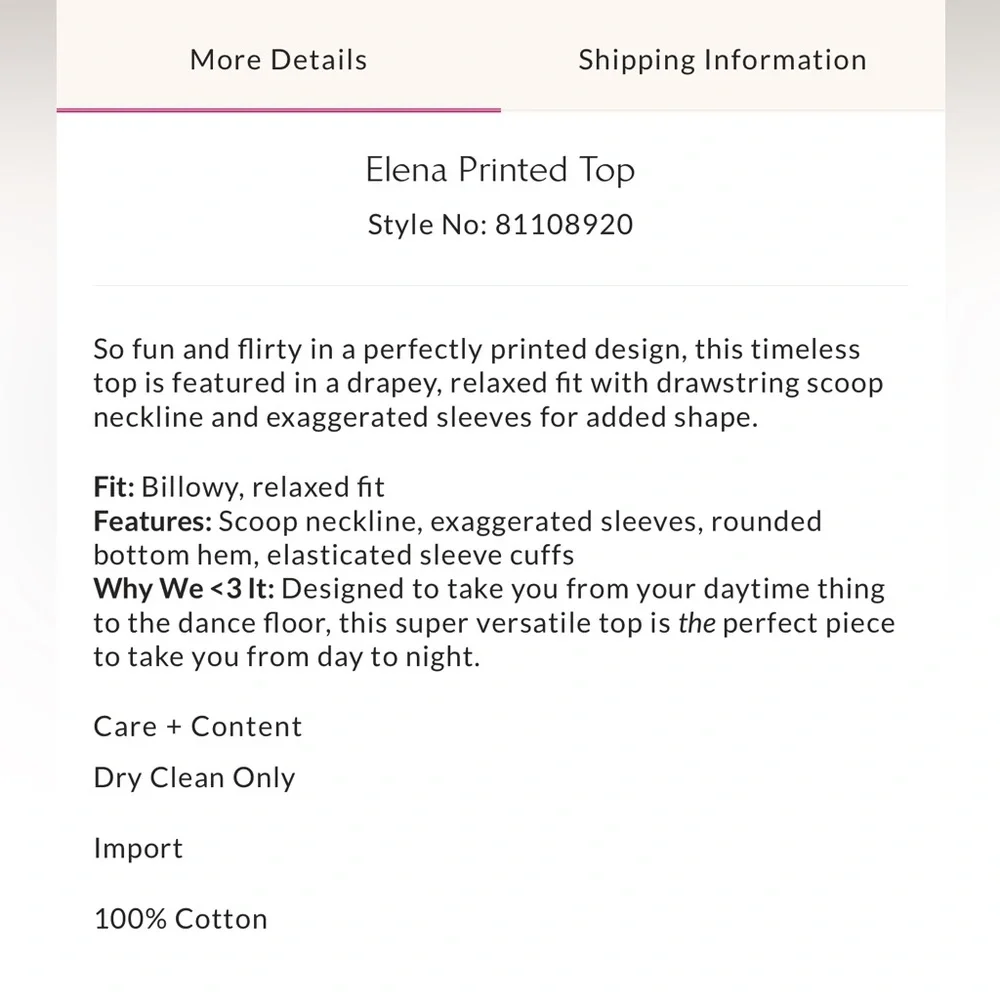 Free People Elena Printed Top XSmall - Picture 6 of 7
